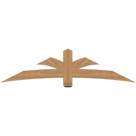 Ekena Millwork Davenport Timber Gable Bracket, Western Red Cedar, 84"W x 21"H x 5 1/2"D x 5 1/2"F, 6/12 Pitch GBW084X21X0606DAV00SWR